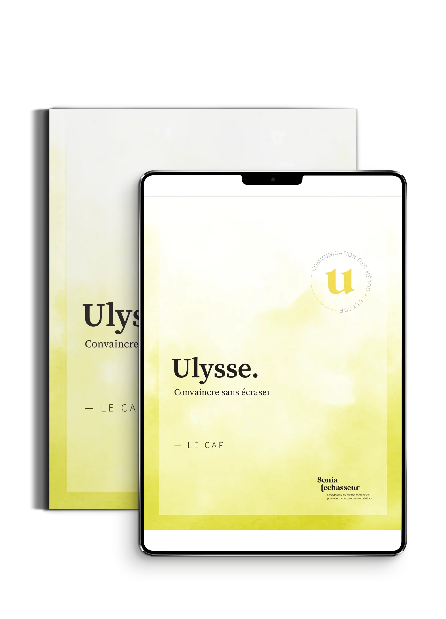 Guide Ulysse de Sonia Lechasseur affiché sur une tablette — trouver un terrain d’entente sans bras de fer.